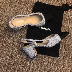 Chanel Sling Back Heels